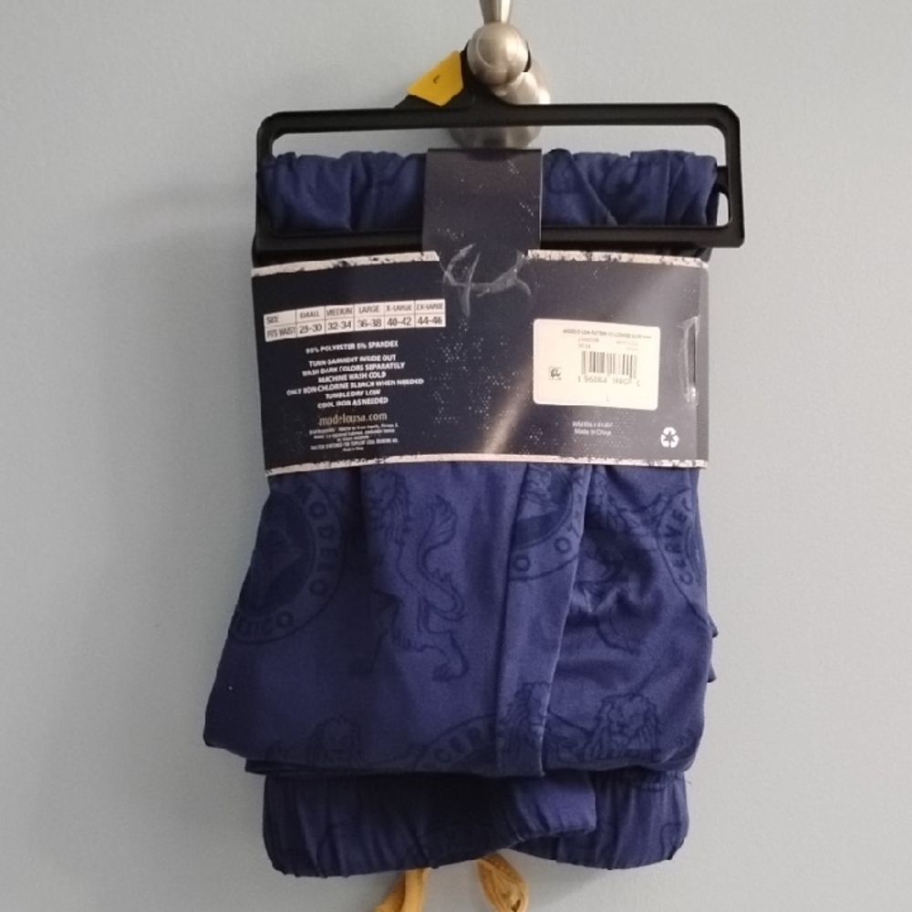 NWT Men's Modella Blue Starry Lounge Pants Size Large - Picture 3 of 4